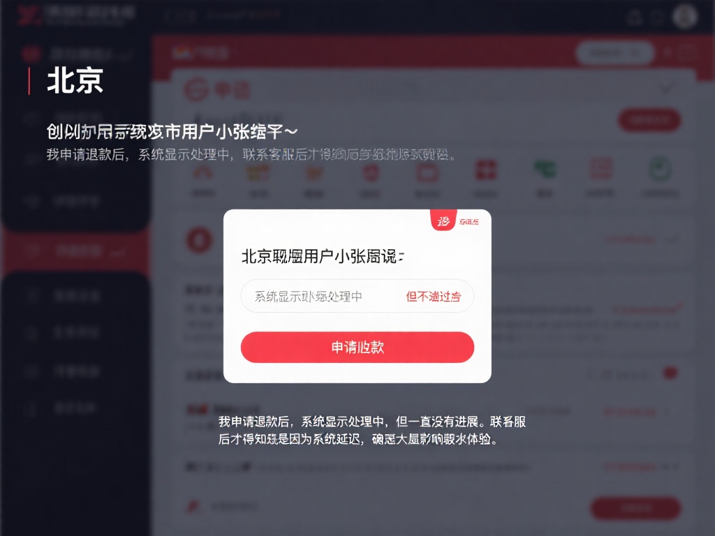 例如，一位北京的用户小张提到：“我申请退款后，系统